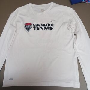 Nike New Mexico Tennis White Long Sleeve Shirt